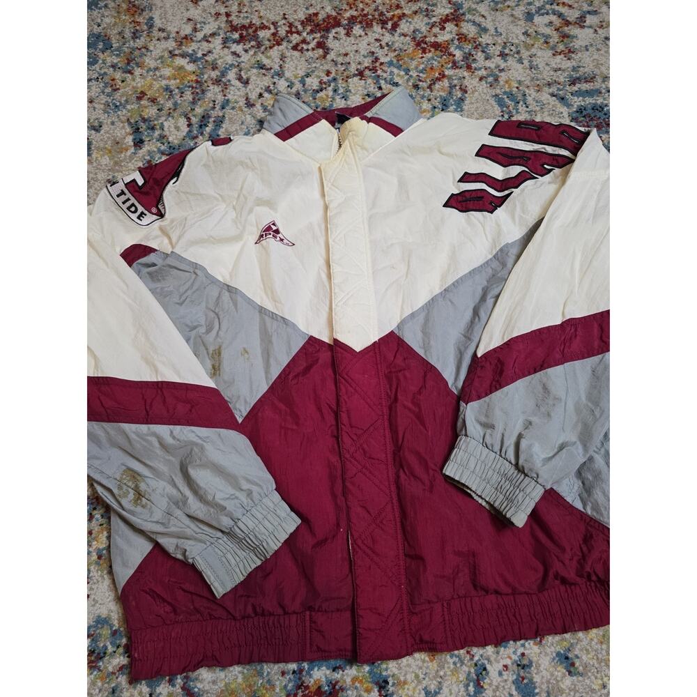 Vintage 90s Apex One University Of Alabama Crimson Tide Windbreaker Jacket Large